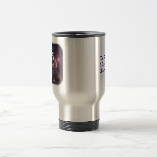 Blenheim Cavalier King Charles tovenaar Reisbeker (Center)