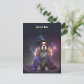 Blenheim Cavalier King Charles Wizard Briefkaart (Staand voorkant)