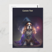 Blenheim Cavalier King Charles Wizard Briefkaart (Voorkant / Achterkant)