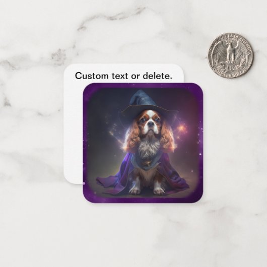 Blenheim Cavalier King Charles Wizard Notitiekaartje (Voorkant / Achterkant in situ)