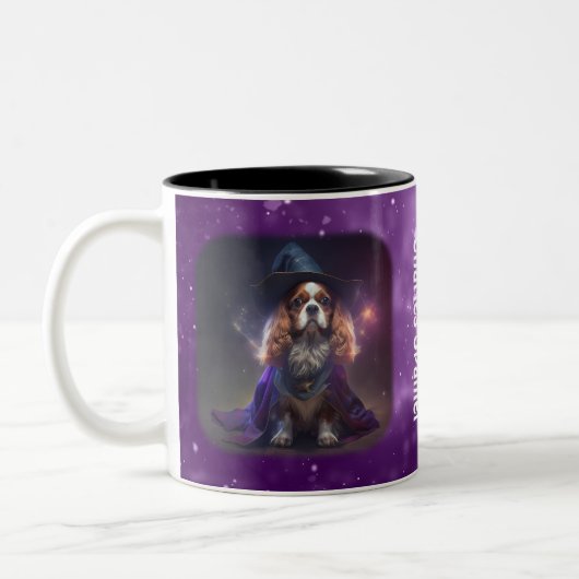 Blenheim Cavalier King Charles Wizard Tweekleurige Koffiemok (Links)