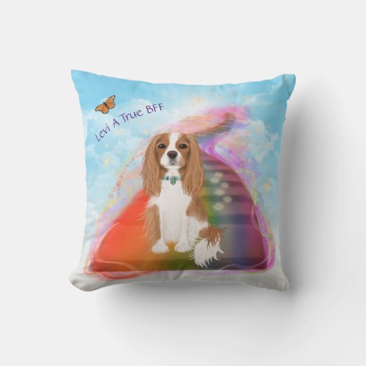 Blenheim Cavalier Pet Loss Gifts Kussen (Voorkant)