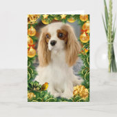 Blenheim Cavalier Spaniel Holiday Card Kaart (Voorkant)