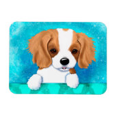 Blenheim Cavalier Spaniel Puppy Magneet (Horizontaal)
