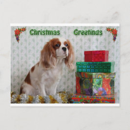 Blenheim Christmas Cavalier Feestdagenkaart
