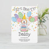 Blenheim Cockapoo Cavapoo Hond Verjaardagsfeest Kaart (Staand voorkant)