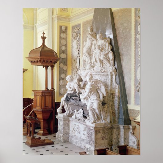 Blenheim Palace, het kapel, c.1705 Poster (Voorkant)