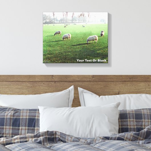 Blenheim Palace Schaap Canvas Afdruk (Insitu (Slaapkamer))