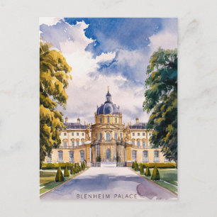 Blenheim-paleis Aquarel Schilderij Briefkaart