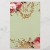 Blenheim Roos - Elegant Sage Green - Personal Briefpapier (Voorkant)