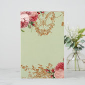 Blenheim Roos - Elegant Sage Green - Personal Briefpapier (Staand voorkant)