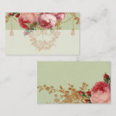 Blenheim Roos - Elegant Sage Green - Place card Plaatskaartje (Voorkant / Achterkant)