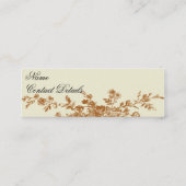 Blenheim Roos , ivoor, Mini Visitekaartje (Achterkant)