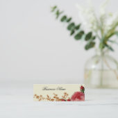 Blenheim Roos , ivoor, Mini Visitekaartje (Staand voorkant)