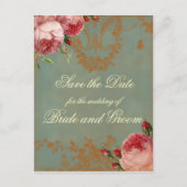 Blenheim Roos Save the Date Aankondigingskaart (Voorkant)