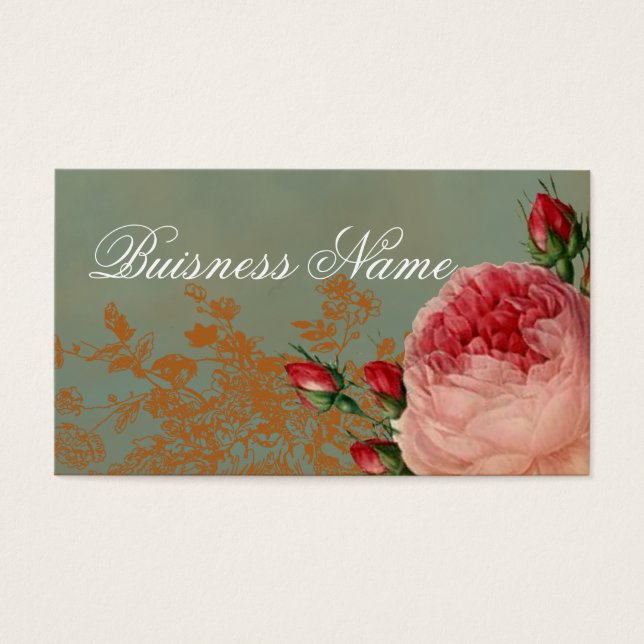 Blenheim Roos Swing Label Visitekaartjes (Voorkant)