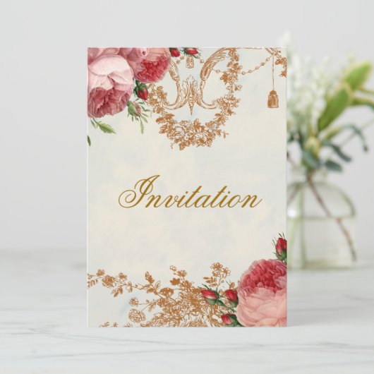 Blenheim Rose - Zomerhemel Kaart (Staand voorkant)