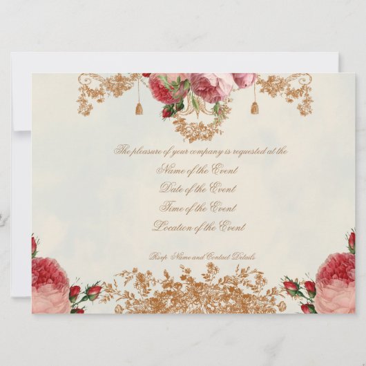 Blenheim Rose - Zomerlucht Landschap Kaart (Achterkant)