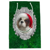 Blenheim Santa Cavalier Spaniel Gift Bag  Medium Cadeauzakje (Voorkant)