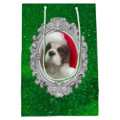 Blenheim Santa Cavalier Spaniel Gift Bag  Medium Cadeauzakje (Achterkant)