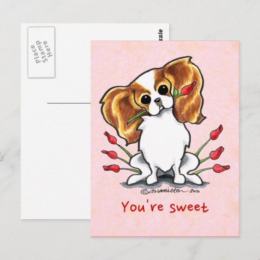 Blenheim Sweegelicht Persoonlijk Briefkaart (Voorkant / Achterkant)