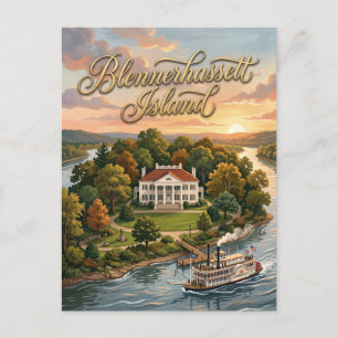 Blennerhassett Island West Virginia Briefkaart