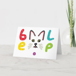 Blep Cat Feestdagen Kaart