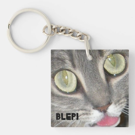Blep Cat tounge Stickers Sleutelhanger (voorkant)