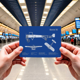 Bleriot XI - Vliegtuigblauwdruk Tekenplannen ABD Briefkaart