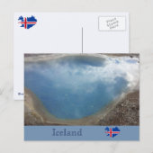 Blesi Hot Spring, Haukadalur, IJsland Briefkaart (Voorkant / Achterkant)