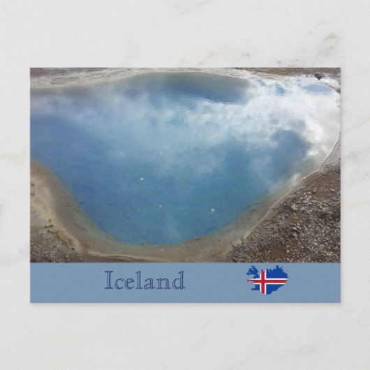 Blesi Hot Spring, Haukadalur, IJsland Briefkaart (Voorkant)