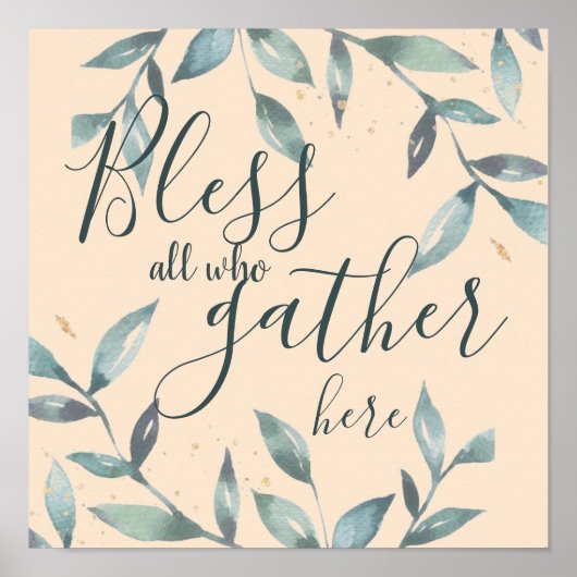 Bless all die hier samenkomen poster (Voorkant)