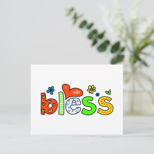 Bless Briefkaart (Staand voorkant)