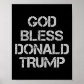 Bless Donald Trump T Shirt Poster (Voorkant)