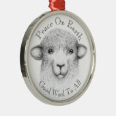 Bless Ewe Ornament - Romney Lamb (Rechts)