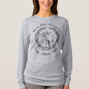 Bless Ewe Sheep Co. Lavender Sheep Logo T-Shirt