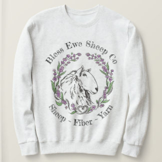 Bless Ewe Sheep Co. Lavender Sheep Logo T-Shirt