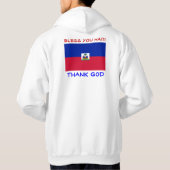 Bless Haiti mannen hoodie (Achterkant)