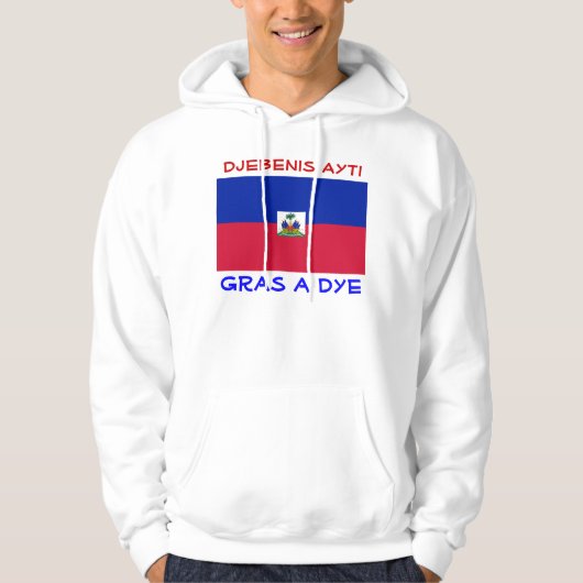 Bless Haiti mannen hoodie (Voorkant)