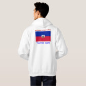 Bless Haiti mannen hoodie (Achterkant volledig)
