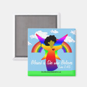 Bless is zij die Angel magnet gelooft (Voorkant / Achterkant)