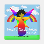 Bless is zij die Angel magnet gelooft (Voorkant)