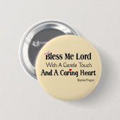 Bless Me Lord Nurses Prayer Ronde Button 5,7 Cm (Voorkant /achterkant)