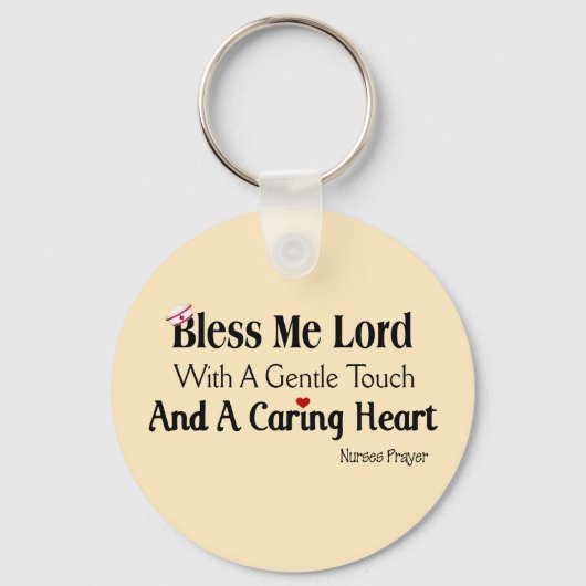 Bless Me Lord Nurses Prayer Sleutelhanger (Voorkant)
