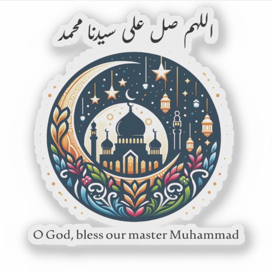 Bless Mohammad Sticker (Voorkant)
