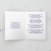 Bless My Soldier Kleinzoon Gebedskaart Bedankkaart (Binnen)