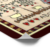 BLESS ONZE HOME~Primitieve Rustic Home Decor Art Poster (Hoek)