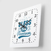 Bless our Farmhouse Vierkante Klok (Hoek)