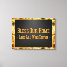 Bless Our Home Floral Wall Art