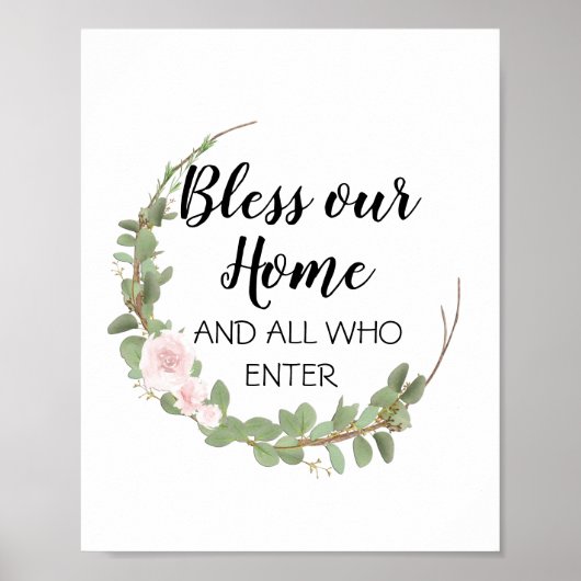 Bless our home poster (Voorkant)